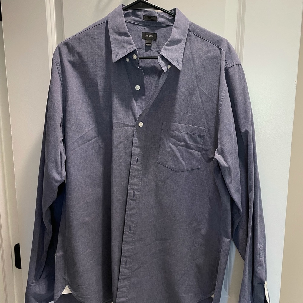 J.Crew Navy Blue Button Down Shirt